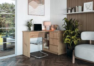 BEGA biurko, dąb artisan (2p=1szt)