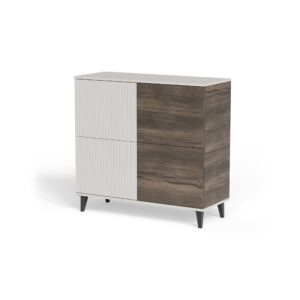 RANDOM 2 KM-2 komoda kaszmir / orzech / czarny (2p=1szt)