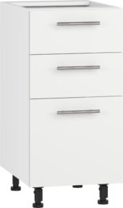 VENTO D3S-40/82 szafka dolna z szufladami, mechanizm Hettich front: biały mat (1p=1szt)