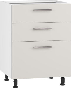 VENTO D3S-60/82 szafka dolna z szufladami, mechanizm Hettich front: kaszmir (1p=1szt)