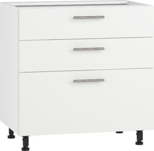 VENTO D3S-80/82 szafka dolna z szufladami, mechanizm Hettich front: biały mat (1p=1szt)