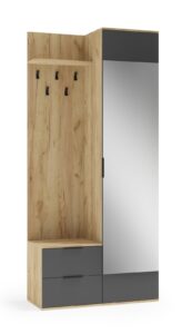 CORAL przedpokój dąb złoty / antracyt (3p=1szt)