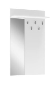 LIMA PR-1 wieszak z lustrem biały (1p=1szt)