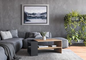 MURCIA ława, dąb artisan / czarny (1p=1szt)