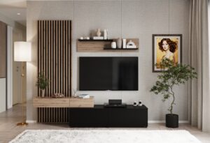 CAMINO zestaw, kolor: dąb artisan - czarny (3p=1szt)