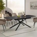 Stół rozkładany VECTOR 180/220x90 - czarny mat