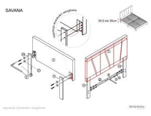 Łóżko Savana Velvet
