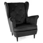 Fotel LADY Velvet - czarny Bluvel 19