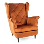 Fotel LADY Velvet - cynamon Bluvel 4215