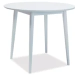 Stół okrągły LARSON 90 cm - biały