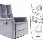 Fotel Neptun M Velvet z f. masażu