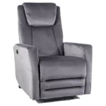 Fotel rozkładany ADONIS Velvet - szary Bluvel 14