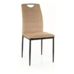 Krzesło tapicerowane welurowe RIP Velvet - beżowy Bluvel 28