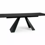 Stół rozkładany SALVADORE CERAMIC SAHARA NOIR 160/240x90 - czarny/czarny mat