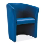Fotel TM-1 ekskóra - granatowy