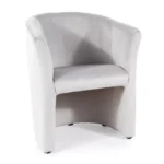 Fotel TM-1 Velvet - jasny szary Bluvel 03