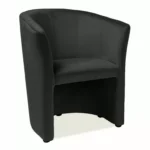 Fotel TM-1 Velvet - czarny Bluvel 19