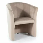 Fotel TM-1 Velvet - ciemny beżowy Bluvel 40