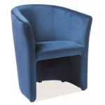 Fotel TM-1 Velvet - granatowy Bluvel 86