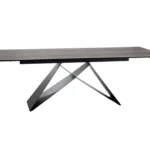 Stół rozkładany WESTIN Ceramic 160/240x90 - brązowy/czarny mat