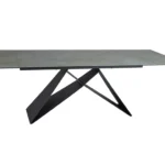 Stół rozkładany WESTIN Ceramic 160/240x90 - turkusowy/czarny mat