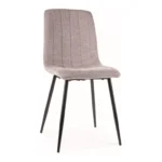 Krzesło tapicerowane ALAN Brego - czarny/szary Brego 07