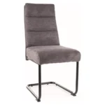 Krzesło tapicerowane na płozie BERRY Brego - czarny/ciemnoszary Brego 18