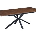 Stół rozkładany LOGAN 160/200x90 - orzech/czarny