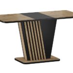 Stół rozkładany NEVIO 125/170x75 - dąb artisan/czarny