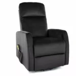 Fotel rozkładany LETO Velvet - czarny Bluvel 19