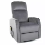 Fotel rozkładany LETO Velvet - szary Bluvel 14