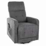 Fotel rozkładany OTUS II Brego - ciemny szary