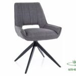 Krzesło obrotowe tapicerowane TELLO Bjorn - szary
