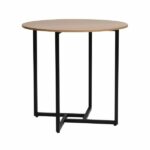 Stół okrągły ALTO II 80 cm - dąb/czarny