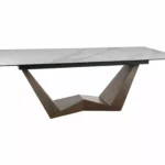 Stół rozkładany BONUCCI 200/250x98 - biały/orzech