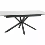 Stół rozkładany LOGAN 160/200x90 - biały/czarny