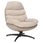 Fotel obrotowy GISELLE - beżowy