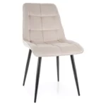 Krzesło Chic Velvet jasny beżowy Bluvel 30