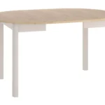 Stół okrągły rozkładany DANTE 102/144x102 - dąb cremona torro/kaszmir