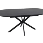 Stół owalny rozkładany GASTON CERAMIC 140/180x80 - czarny