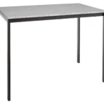 Stół MARIO 100x60 - biały marmur/czarny