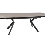 Stół rozkładany NORTON 160/240x90 - beżowy/czarny mat