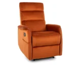 Fotel rozkładany z funkcją masażu SOLON M Velvet - cynamonowy Bluvel 4215