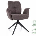 Krzesło obrotowe tapicerowane WING Brego - cappuccino