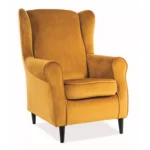 Fotel BARON Velvet - curry Bluvel 68