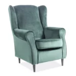 Fotel BARON Velvet - zielony Bluvel 78