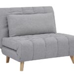 Fotel rozkładany BILLY - szary