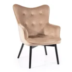 Fotel CARMEN Velvet - beżowy Bluvel 28