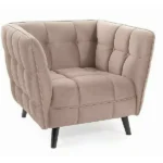 Fotel CASTELLO 1 Velvet - beżowy Bluvel 28