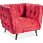 Fotel CASTELLO 1 VELVET - bordowy Bluvel 59